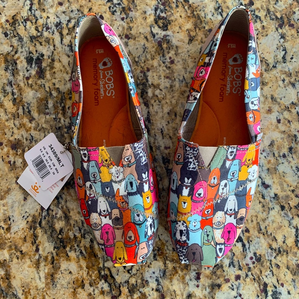 Women’s BOBS from Sketchers Dog Print